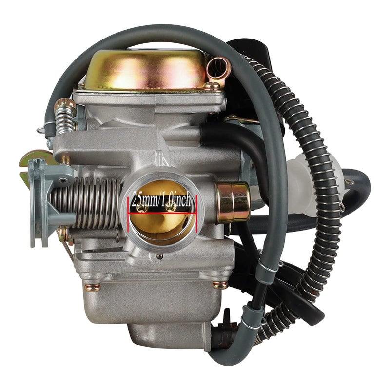 مكربن ​​150cc لمحركات GY6 4 السكتة الدماغية 125cc 150cc 152QMJ 157QMI PD24J 24 مللي متر للدراجات النارية سكوتر ATV Go Kart مع خنق كهربائي - Image 2